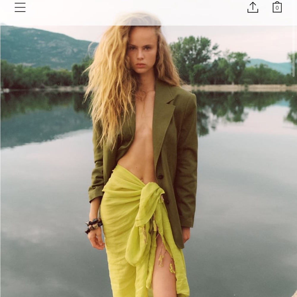 Zara Olive Green Blazer